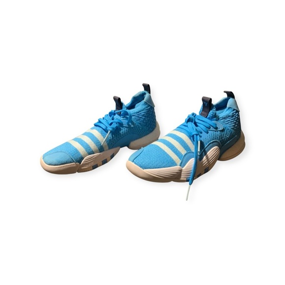 Adidas Trae Young Athletic Shoes in Ice Blue and White
